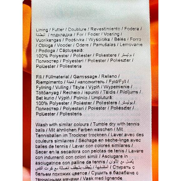 ICHI IHELISO JA Bomber Jacket size 38 Orange Full zip - Picture 12 of 13